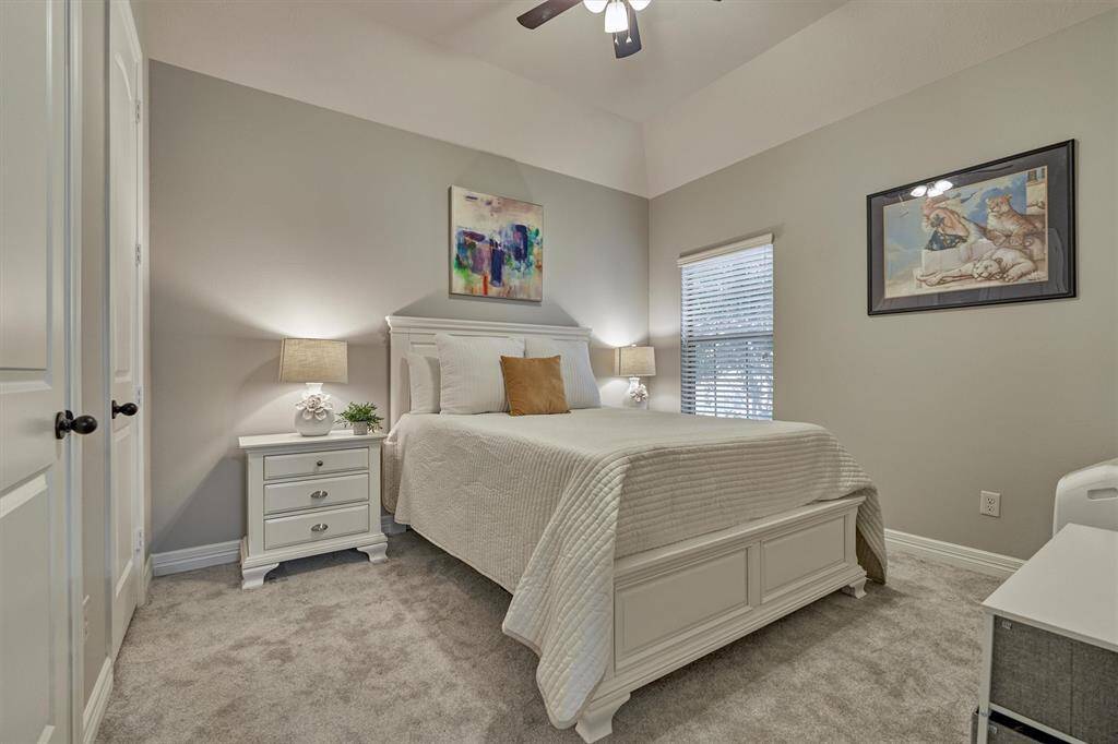 Secondary bedroom faces the front of the home.