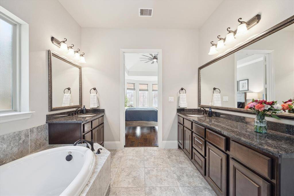Double vanities.
