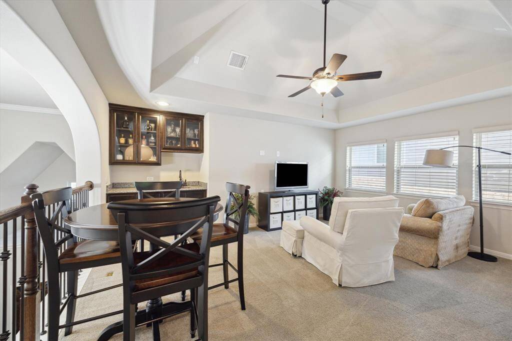 Upstairs game room.