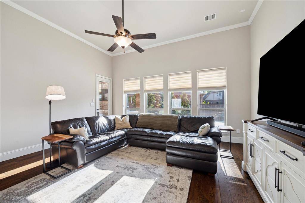 Great windows with custom window coverings.