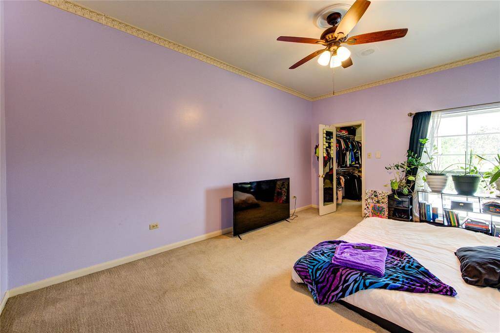 Bedroom #3 with spacious, walk-in closet.