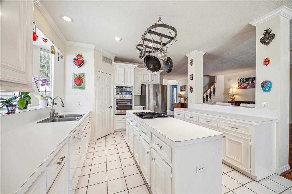 Ample cabinet storage.