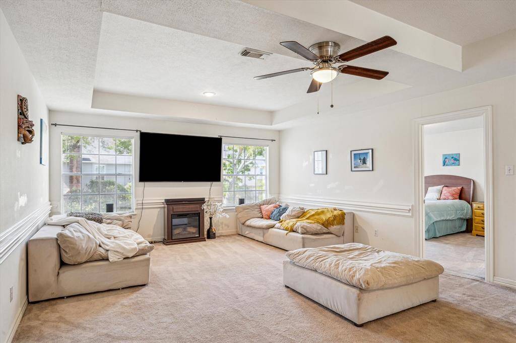 Spacious game room on the second floor.