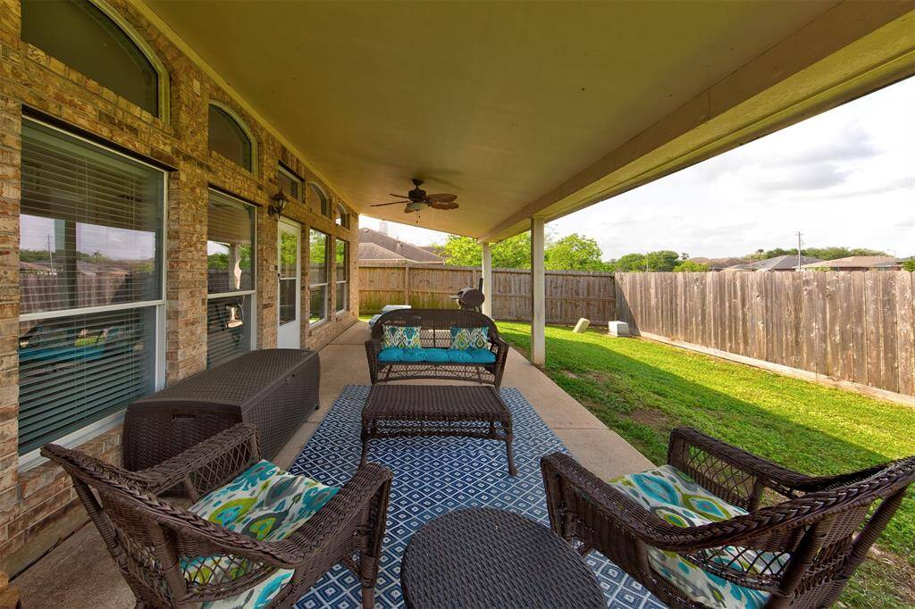 Outdoor ceiling fan to beat the Texas heat!