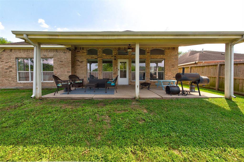 Relaxing back patio.