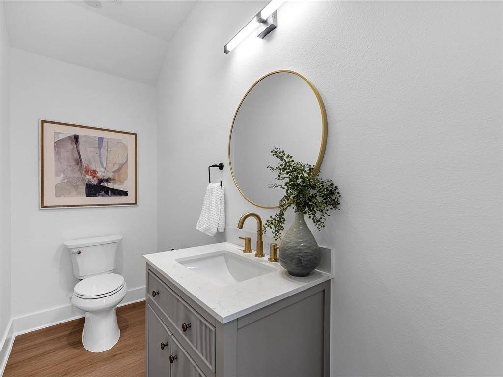 1/2 Bath on 1st Floor