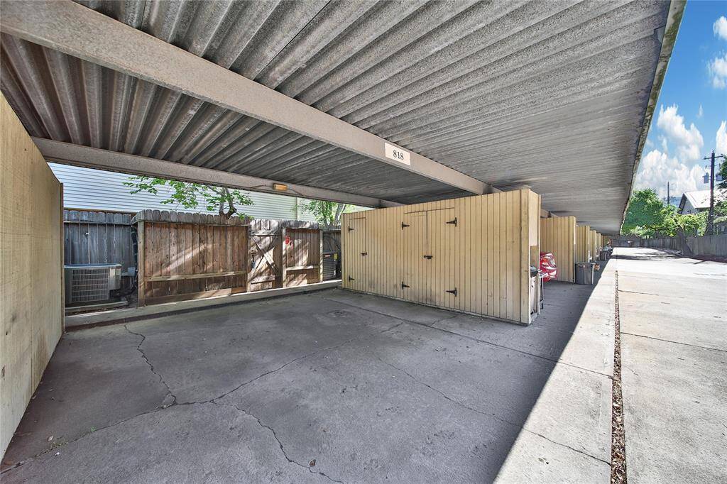 Two car carport for parking with ease.