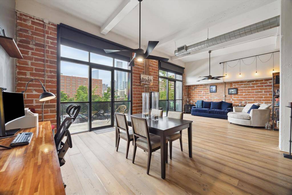 Windows have partial shades and full blackout shades. Both roll down from above.