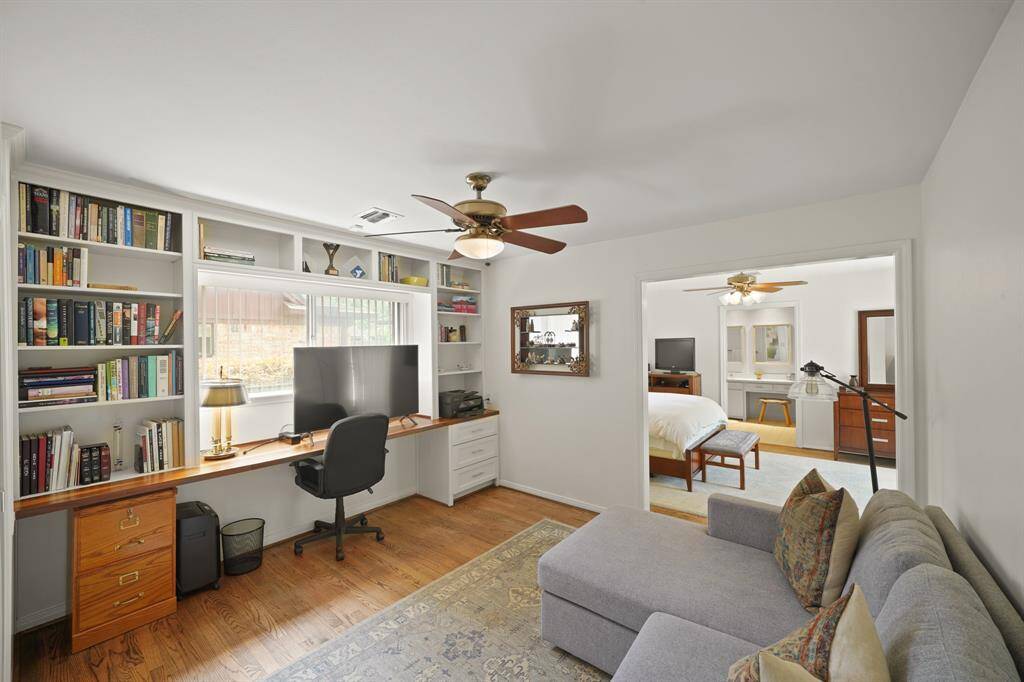 The Second Bedroom is located adjacent to, as well as being open to, the Primary Bedroom.  The Opening between the Second Bedroom and the Primary Bedroom can be closed, as Originally Constructed, so that it can serve as a Private Second Bedroom (per Seller).
