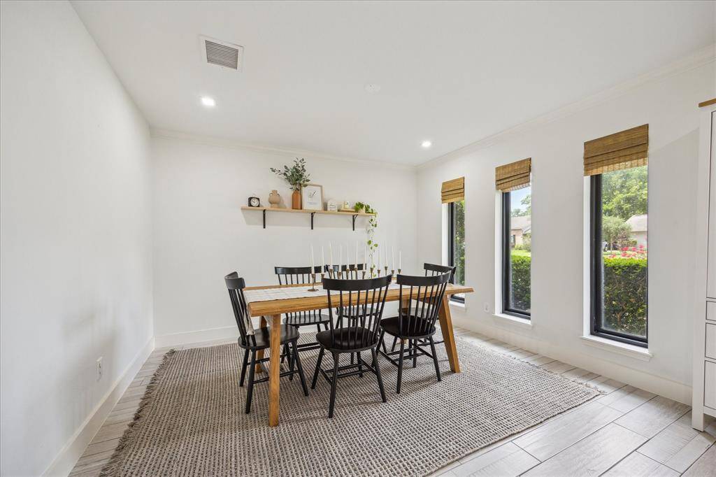Formal dining area.