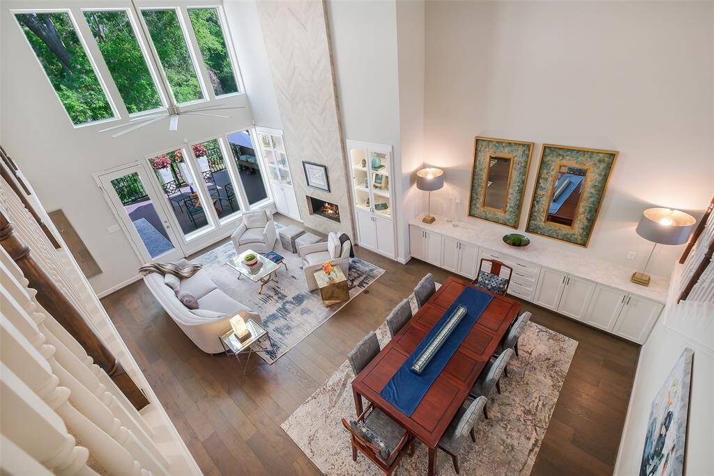 The view from the second-floor loft-library...beautiful!