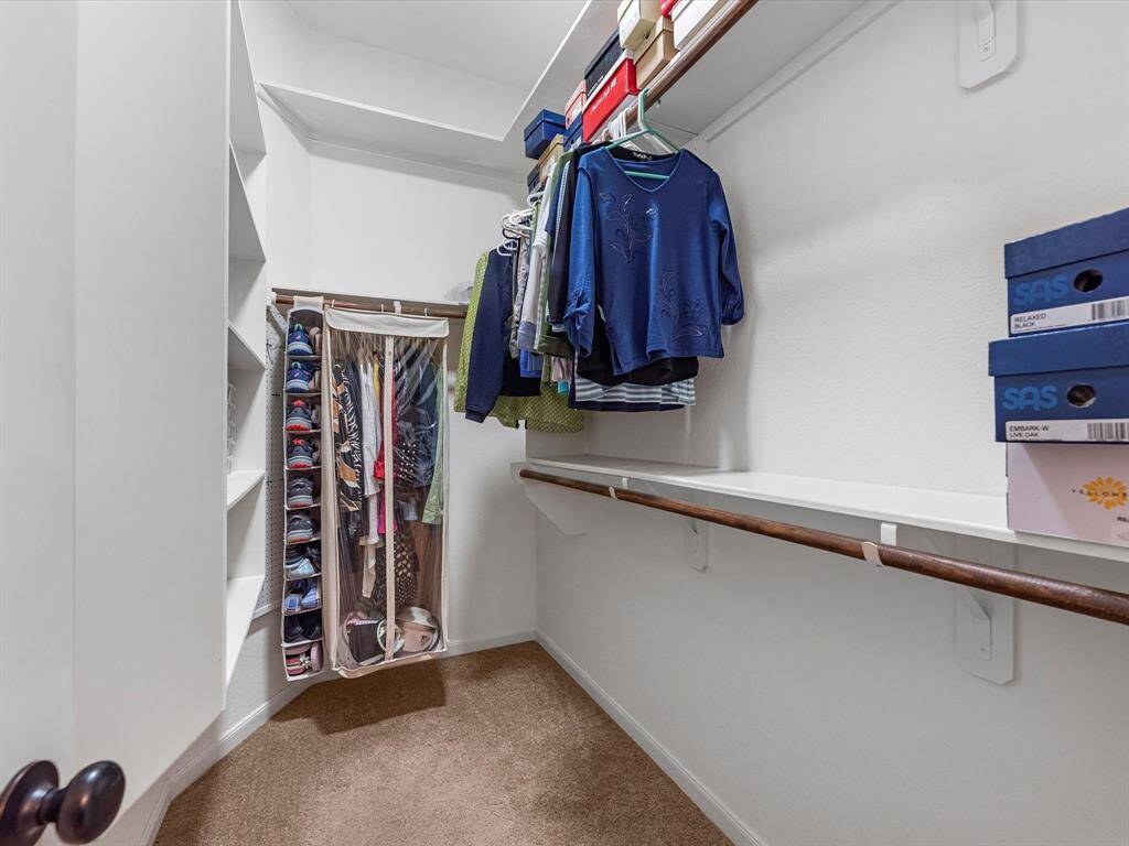 Large walk-in closet in the primary bath!