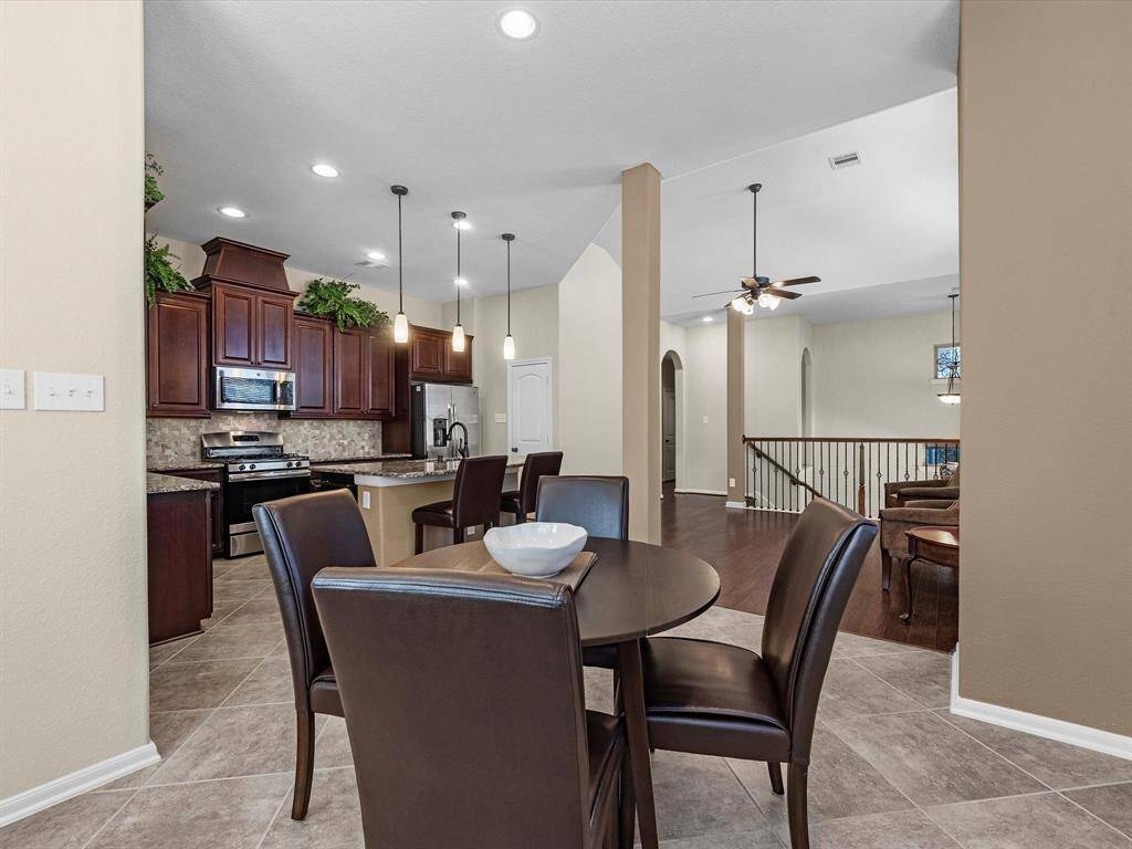 View of the dining area off the kitchen