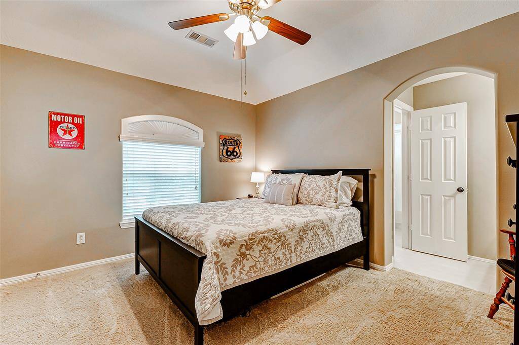 Another upstairs Secondary bedroom attached to the Jack and Jill bathroom.