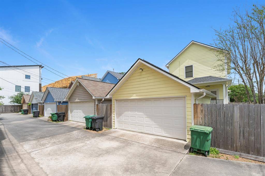 Easy access to first garage in the cluster of homes
