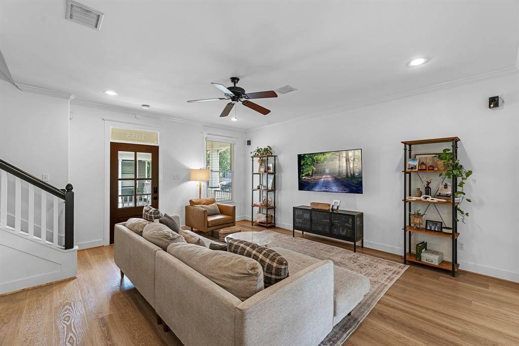 The wide planks make for a beautiful floor finish