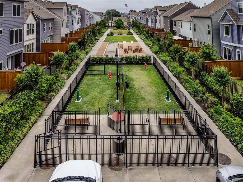 Private community park with dog  friendly area.