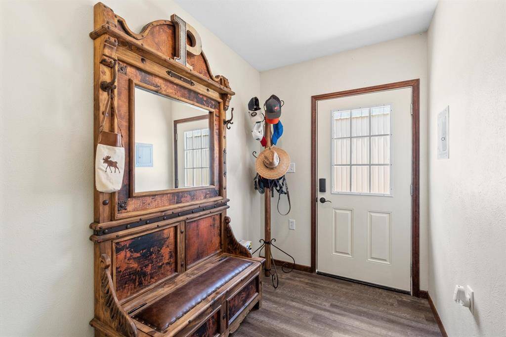 The primary bedroom has its own entry into the home.