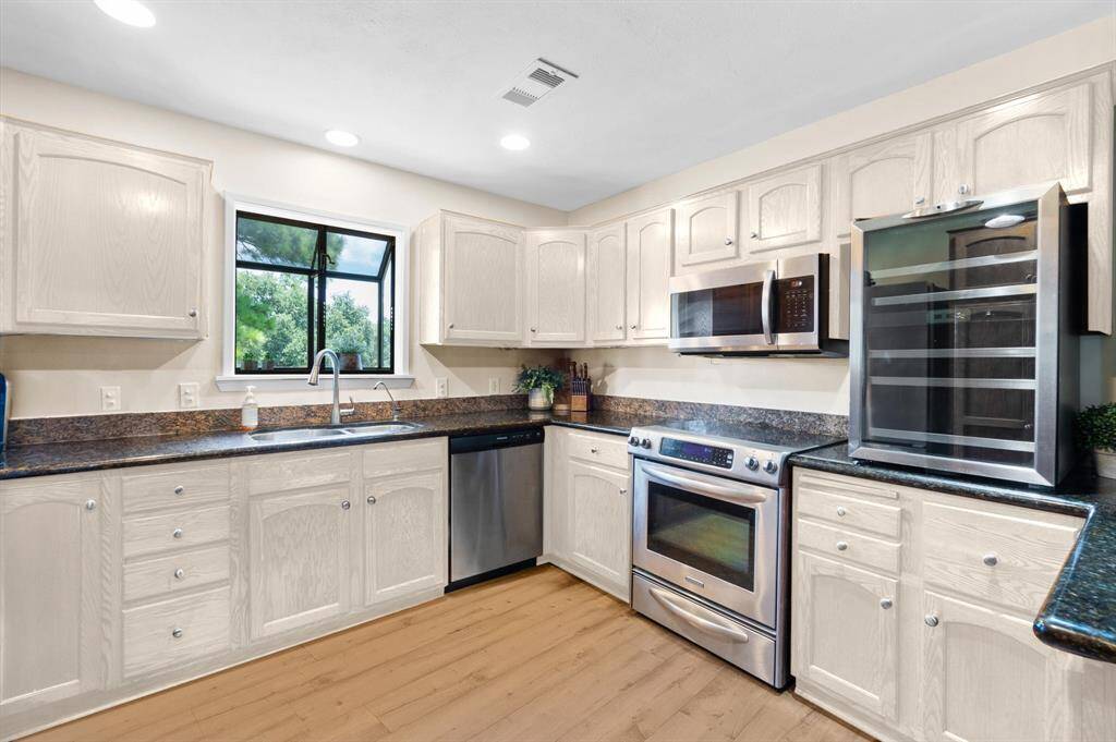 Virtually painted kitchen cabinets
