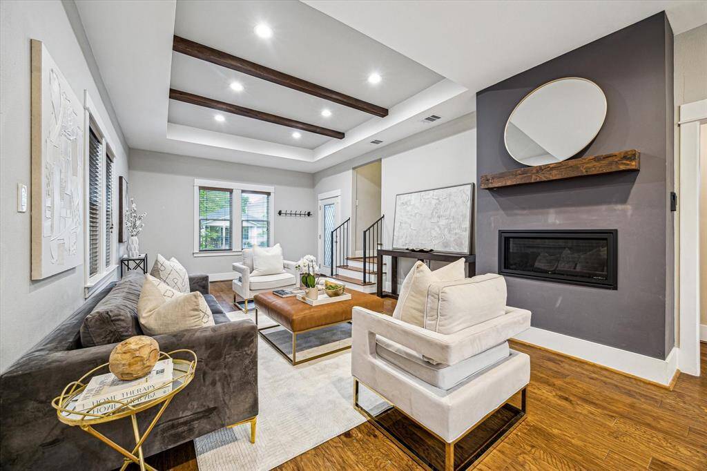The recently added fireplace allows for a focal pointwhile keeping you cozy!
