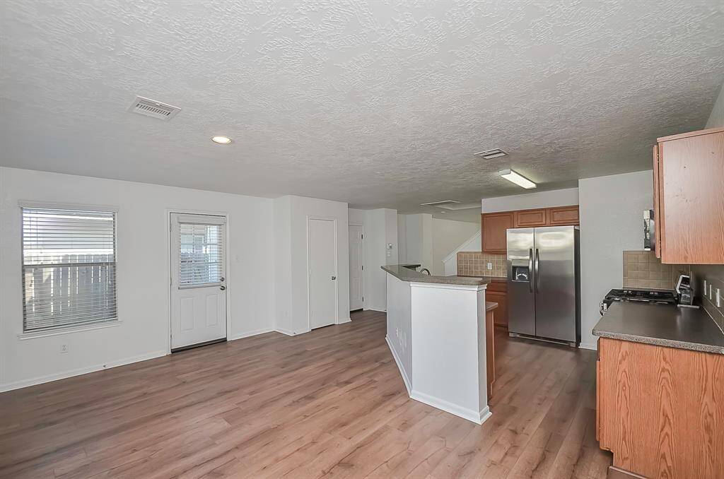 Dining room has easy access to the kitchen. Super spacous.
