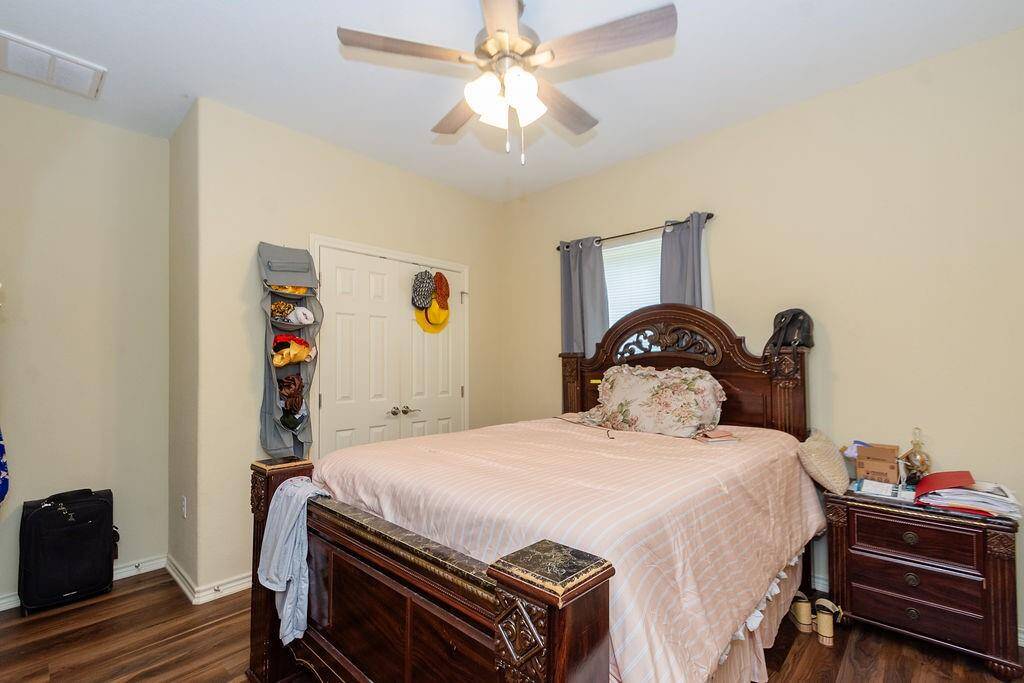 Each bedroom has large closets