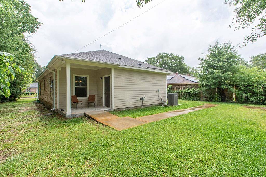 Large backyard and sideyard
