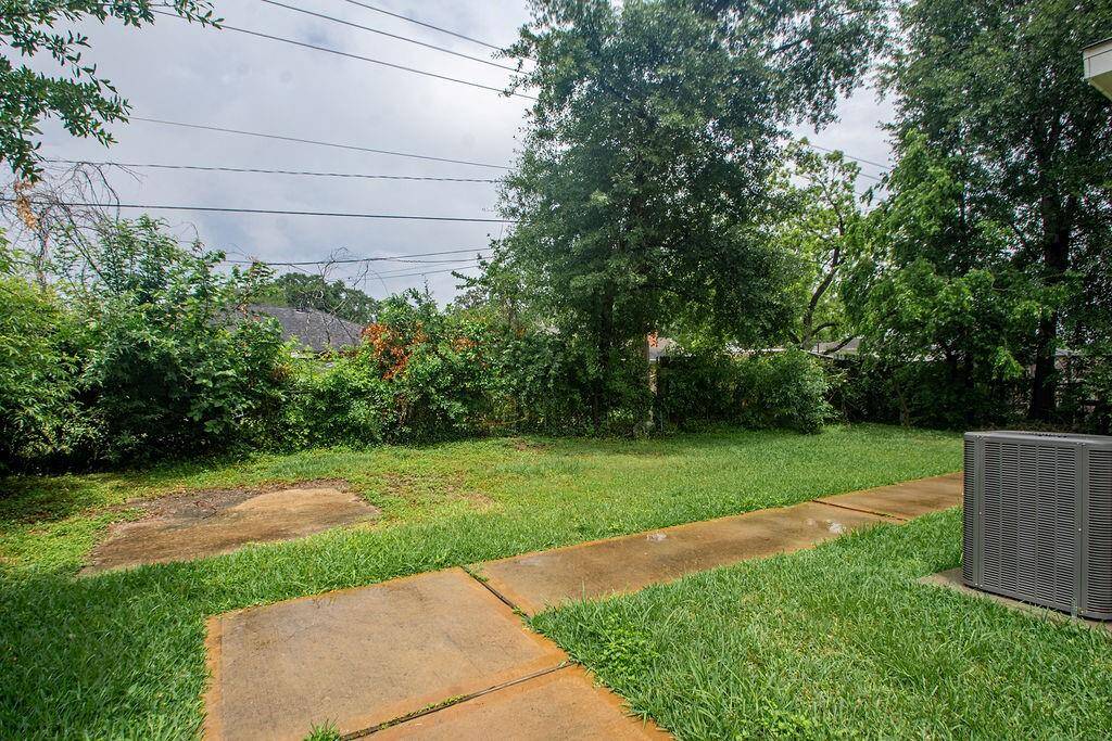 Large backyard space.
