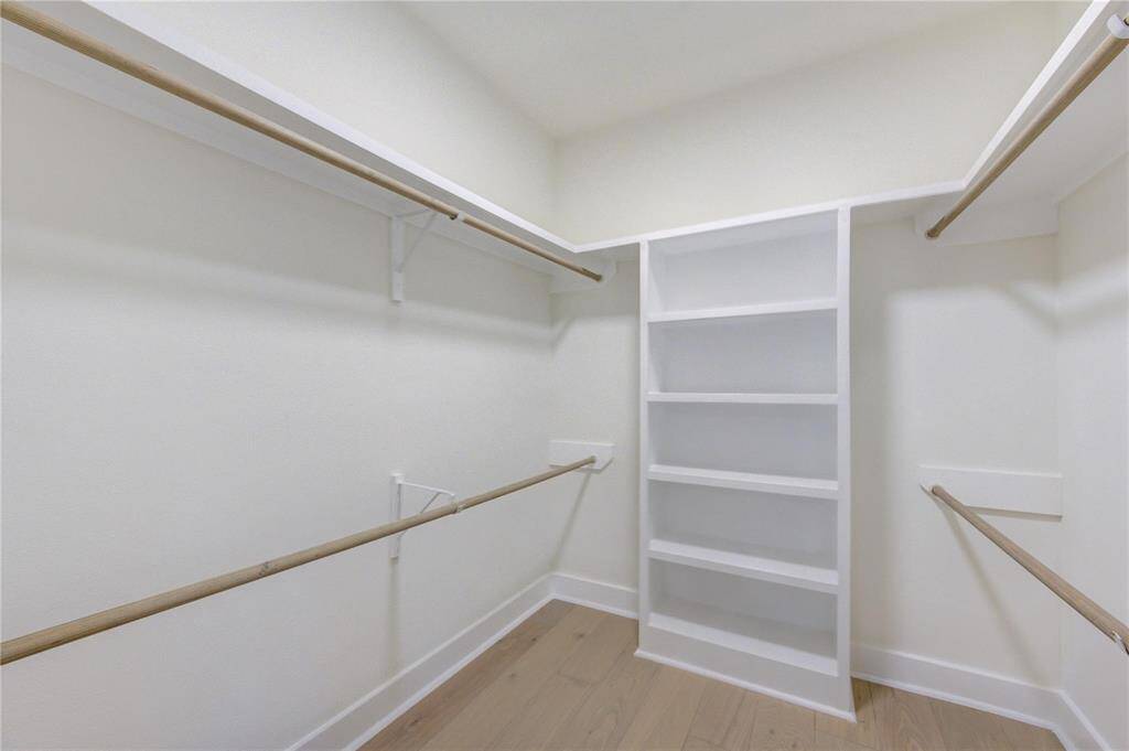 Walk in primary closet.
