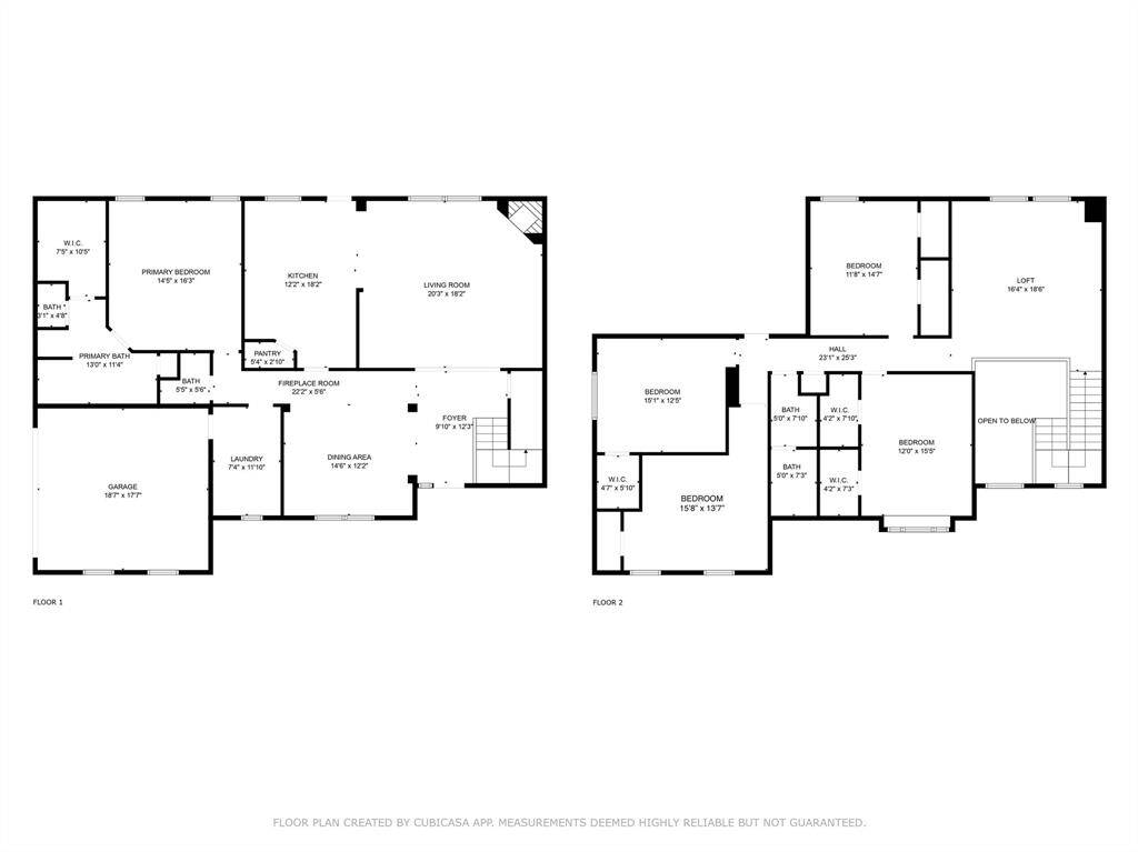 Floorplan with approximate dimensions