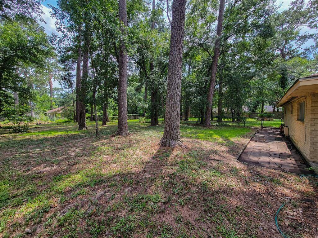 A view of the land adjacent to the home also separately for sale.