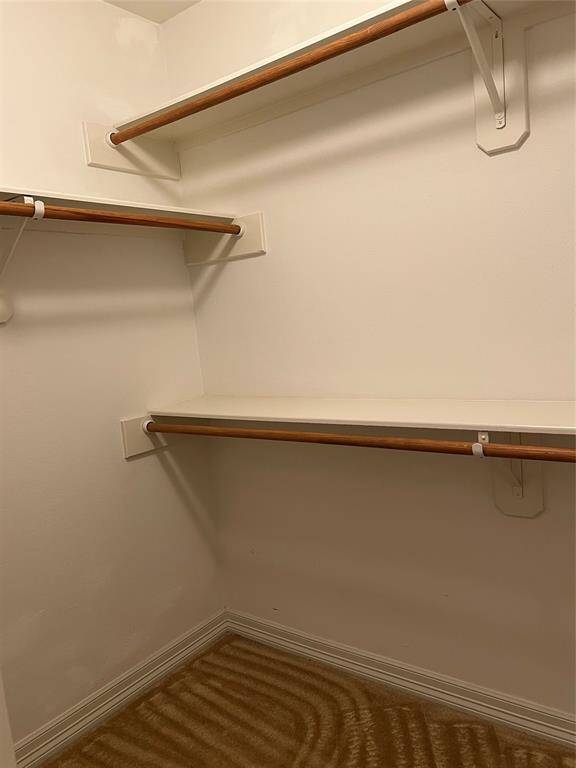 One of two walk-in closets in primary ensuite