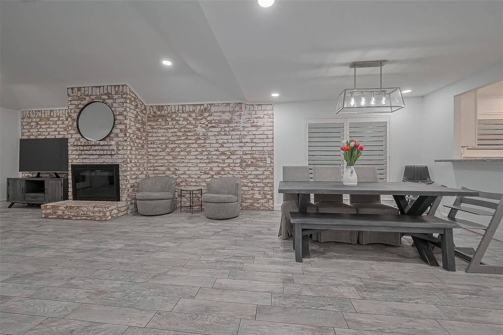 Dining room and living room