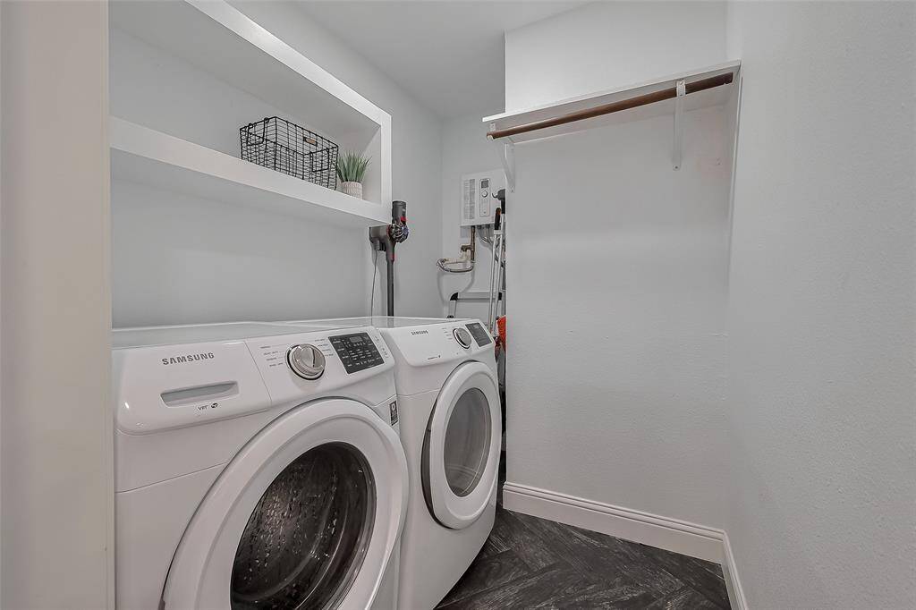 Laundry room off of the kitchen