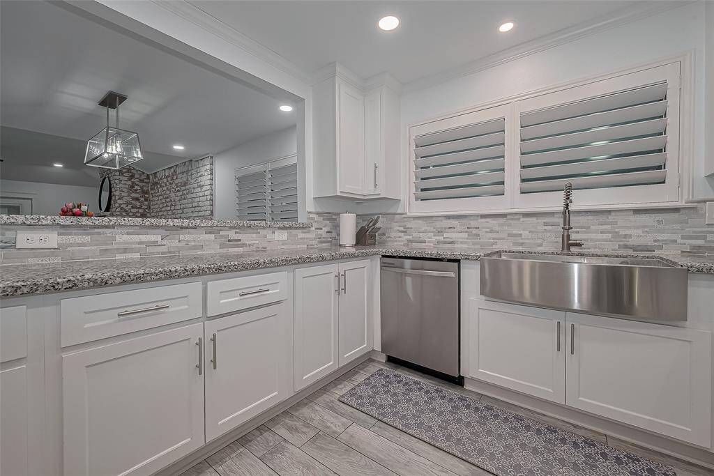 Kitchen is open to the dining room and living room