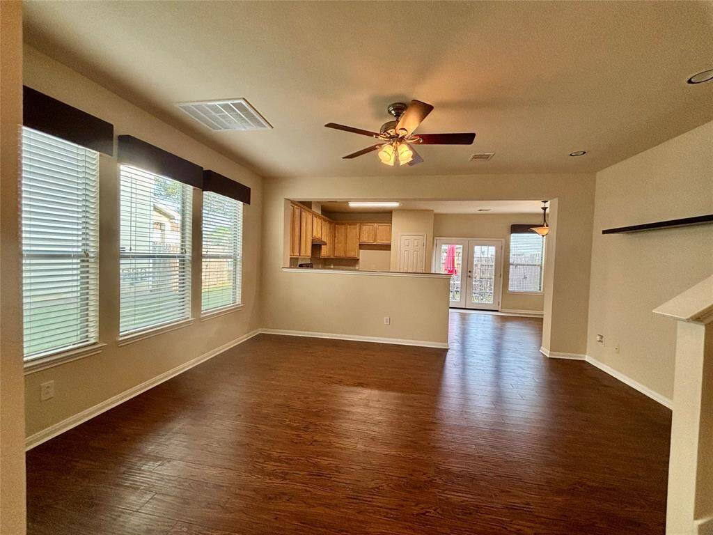Living room with bright natural lighting