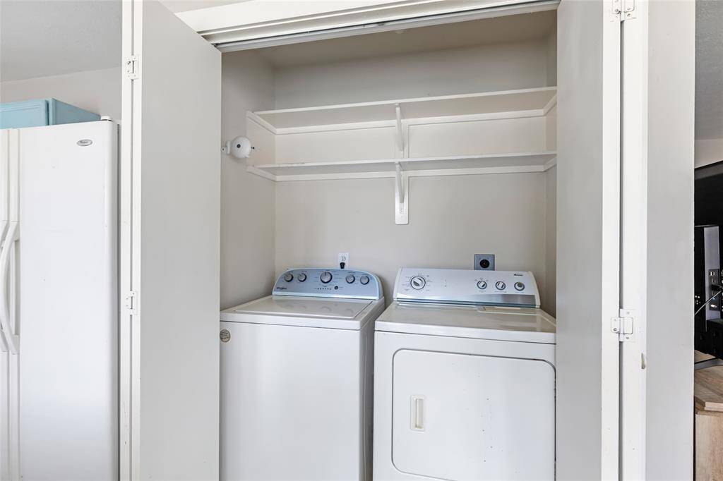 Utility closet off the kitchen