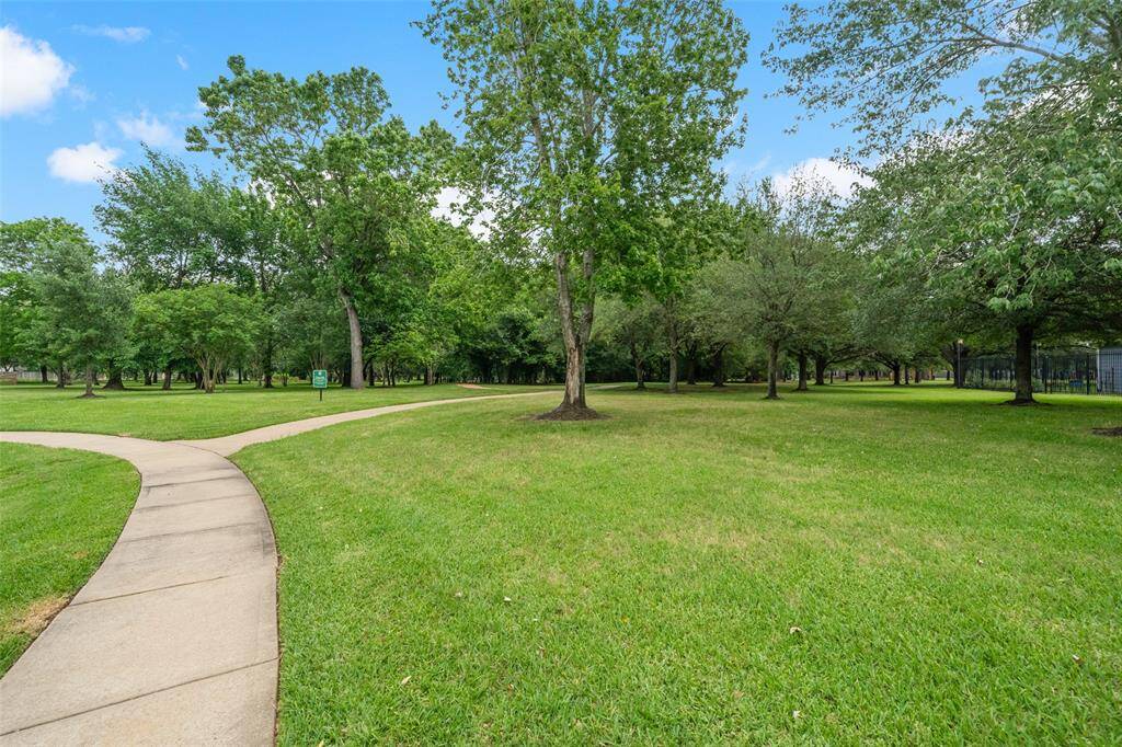 Nice walking trails and park across the street