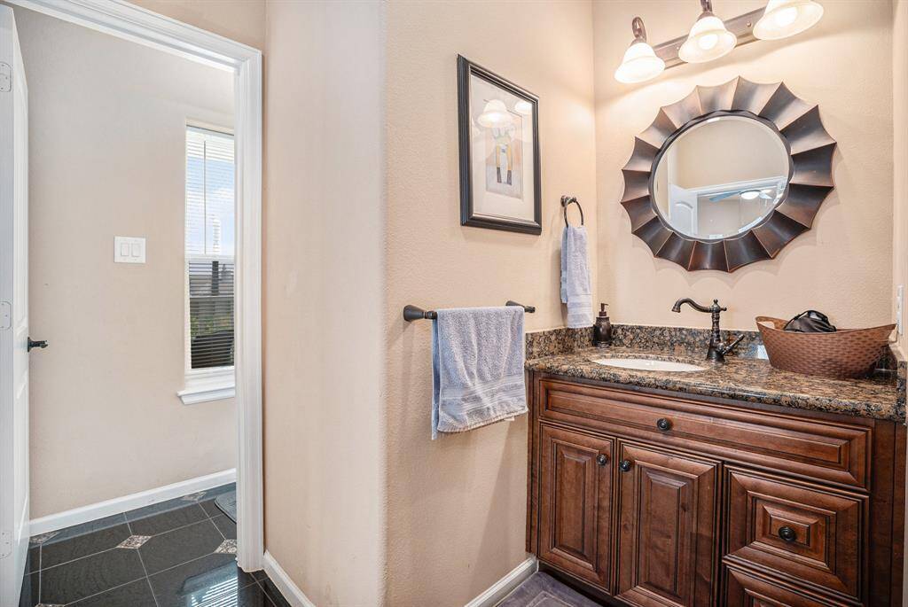 Jack-and-Jill restroom connecting bedrooms two and three
