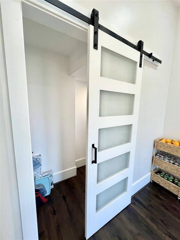 Sliding door maximizes pantry space