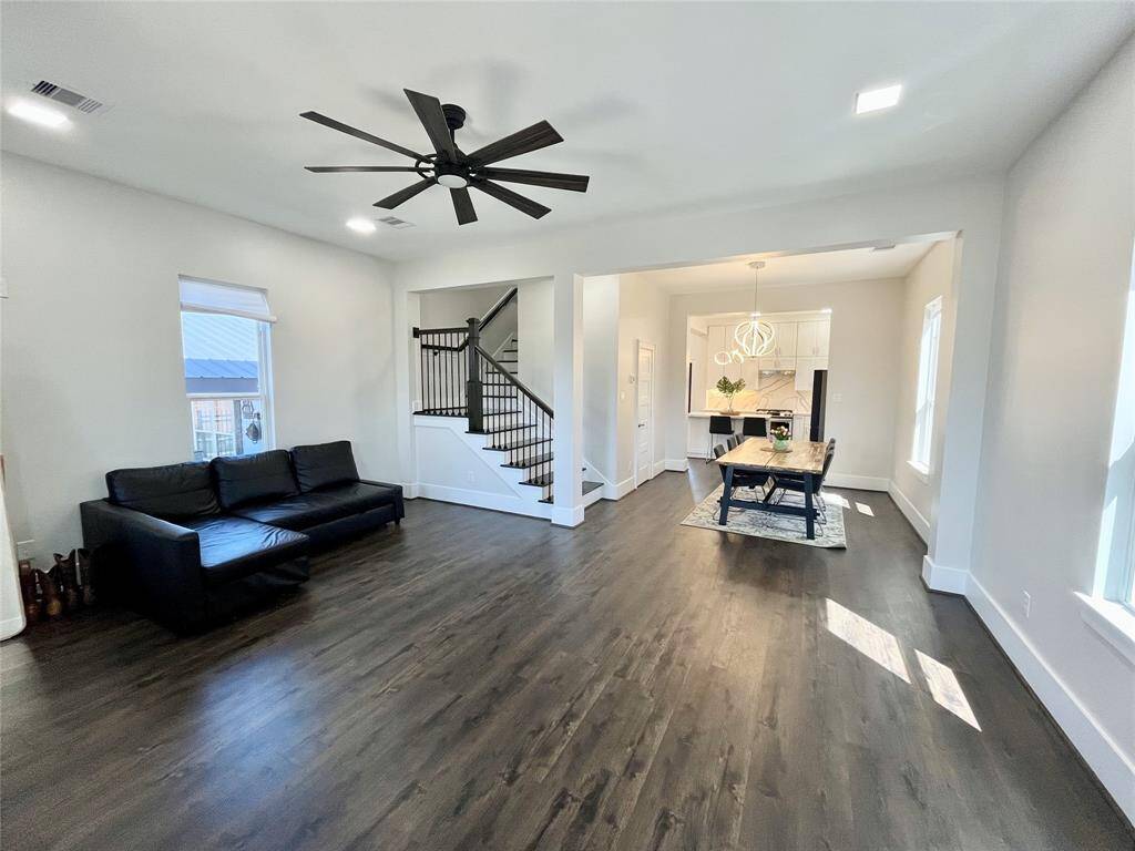 Spacious open plan living adjoins the living, dining and kitchen areas of 13505 Orleans A