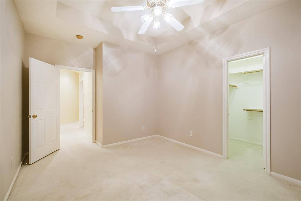 Both second and third bedroom have walk-in closets.