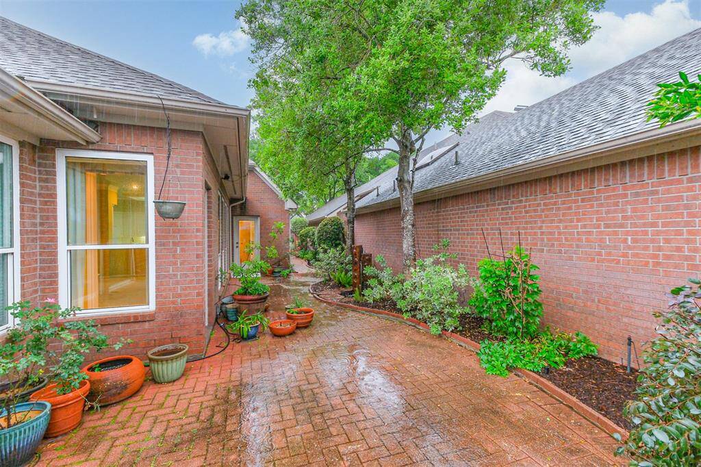 Lovely outdoor space with pavers.