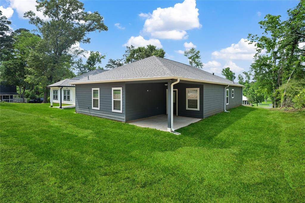 Rear of home with 11 x 14 covered porch.
