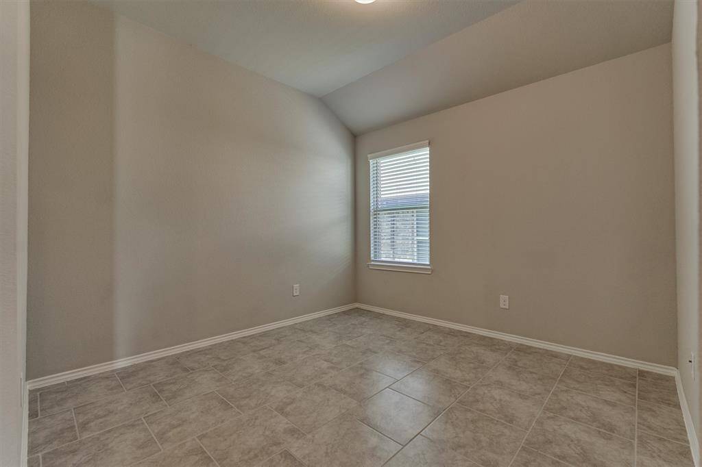 The spacious home office could also be used as a game room.