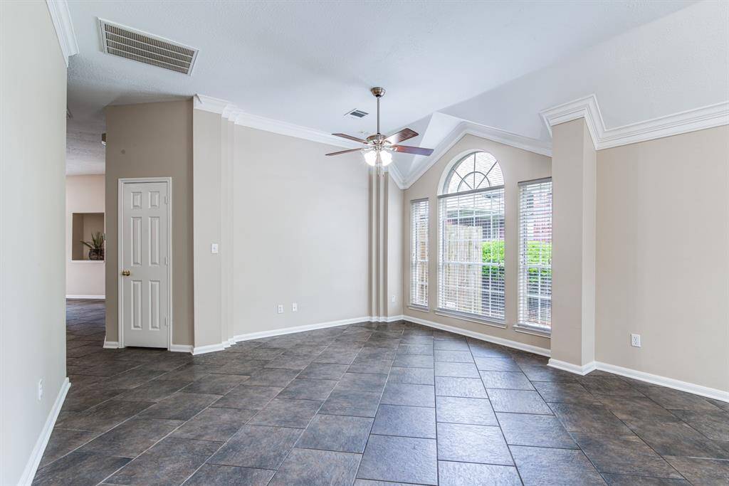 Note beautiful crown molding