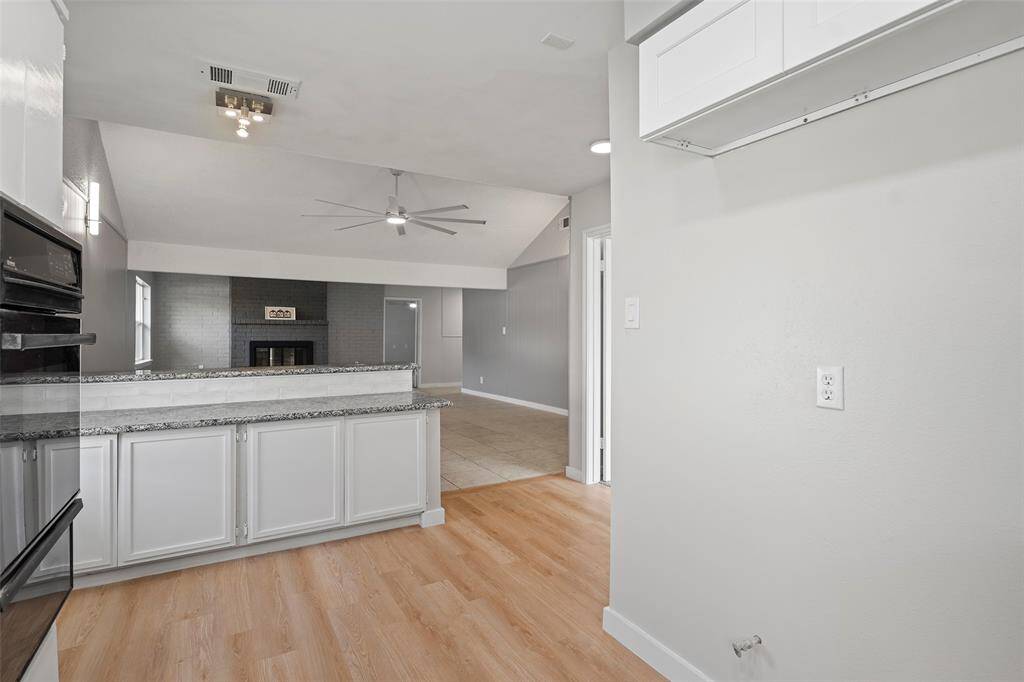 Kitchen open to the living room