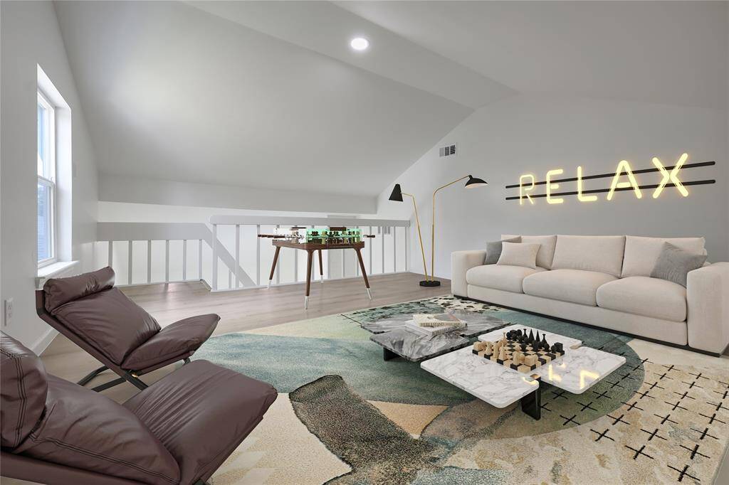 Virtually staged loft