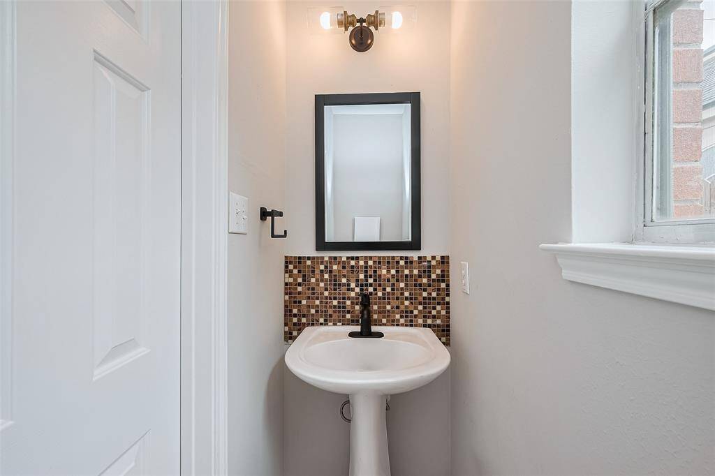 Down stairs- half bath