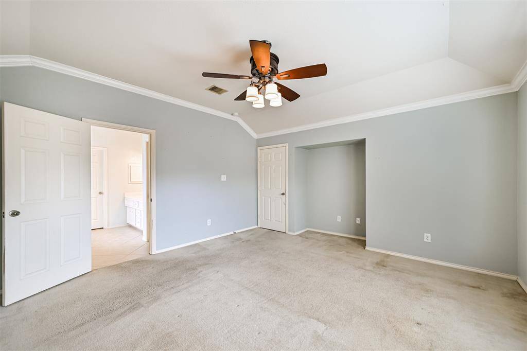 Armoire nook in primary bedroom
